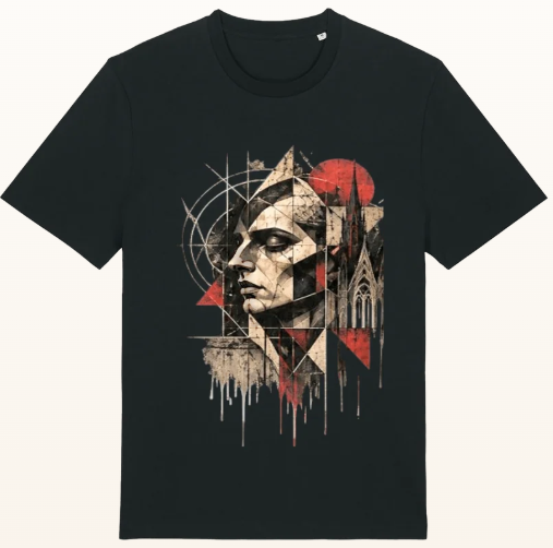 Men's Dark Gothic Graphic T-Shirt