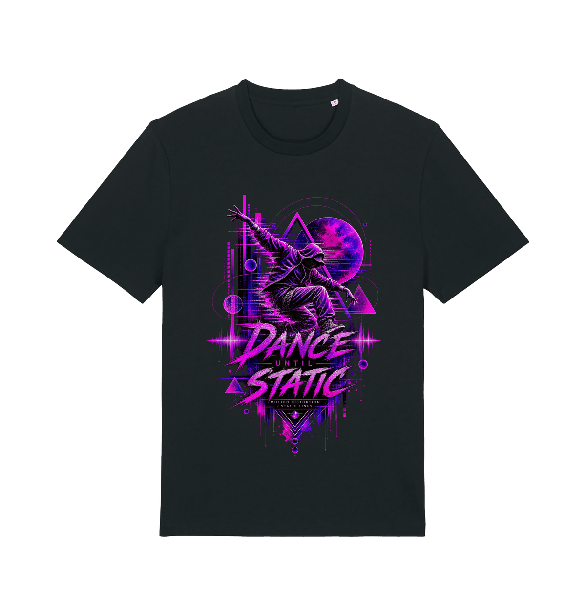Black Printed T-shirt Front