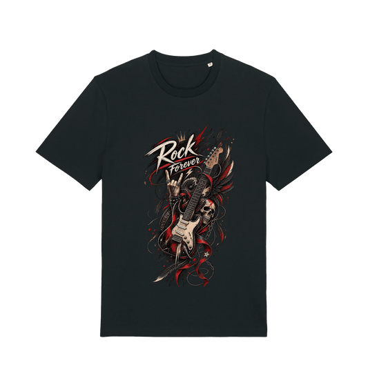 Black Printed T-shirt Front