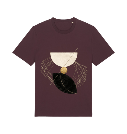 Red Brown Printed T-shirt Front