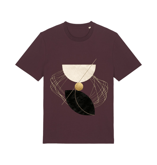 Red Brown Printed T-shirt Front