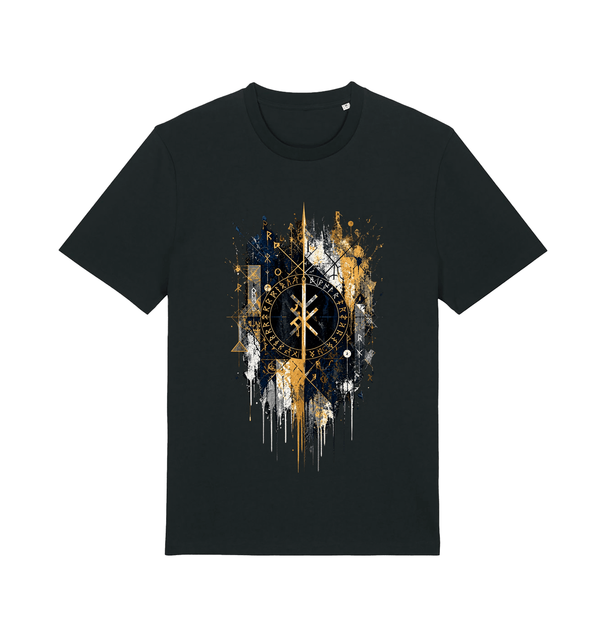 Black Printed T-shirt Front