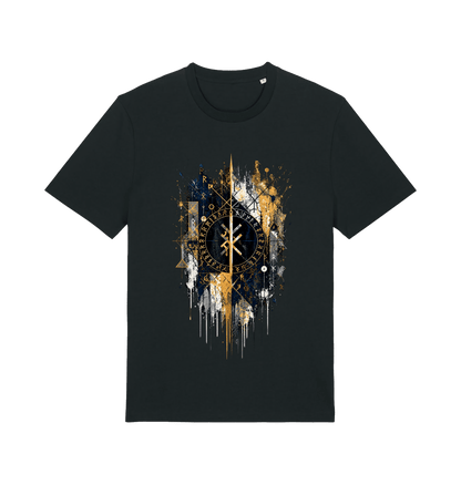 Black Printed T-shirt Front