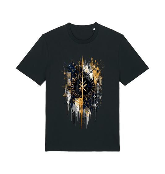 Black Printed T-shirt Front