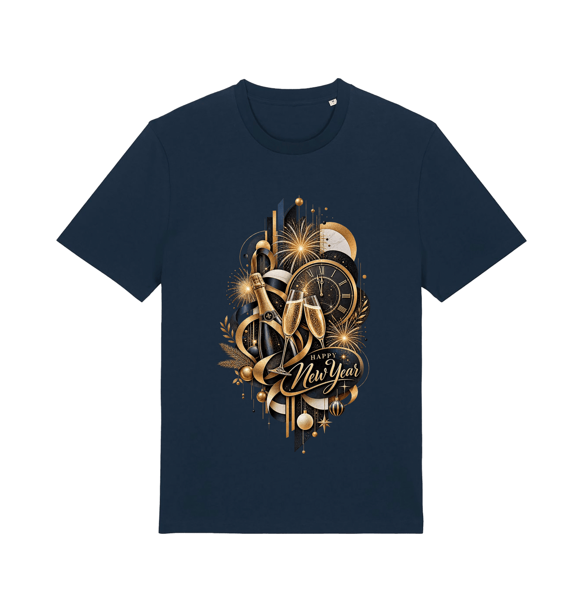 French Navy Printed T-shirt Front