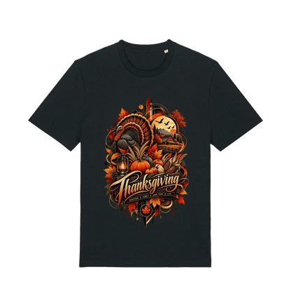 Black Printed T-shirt Front