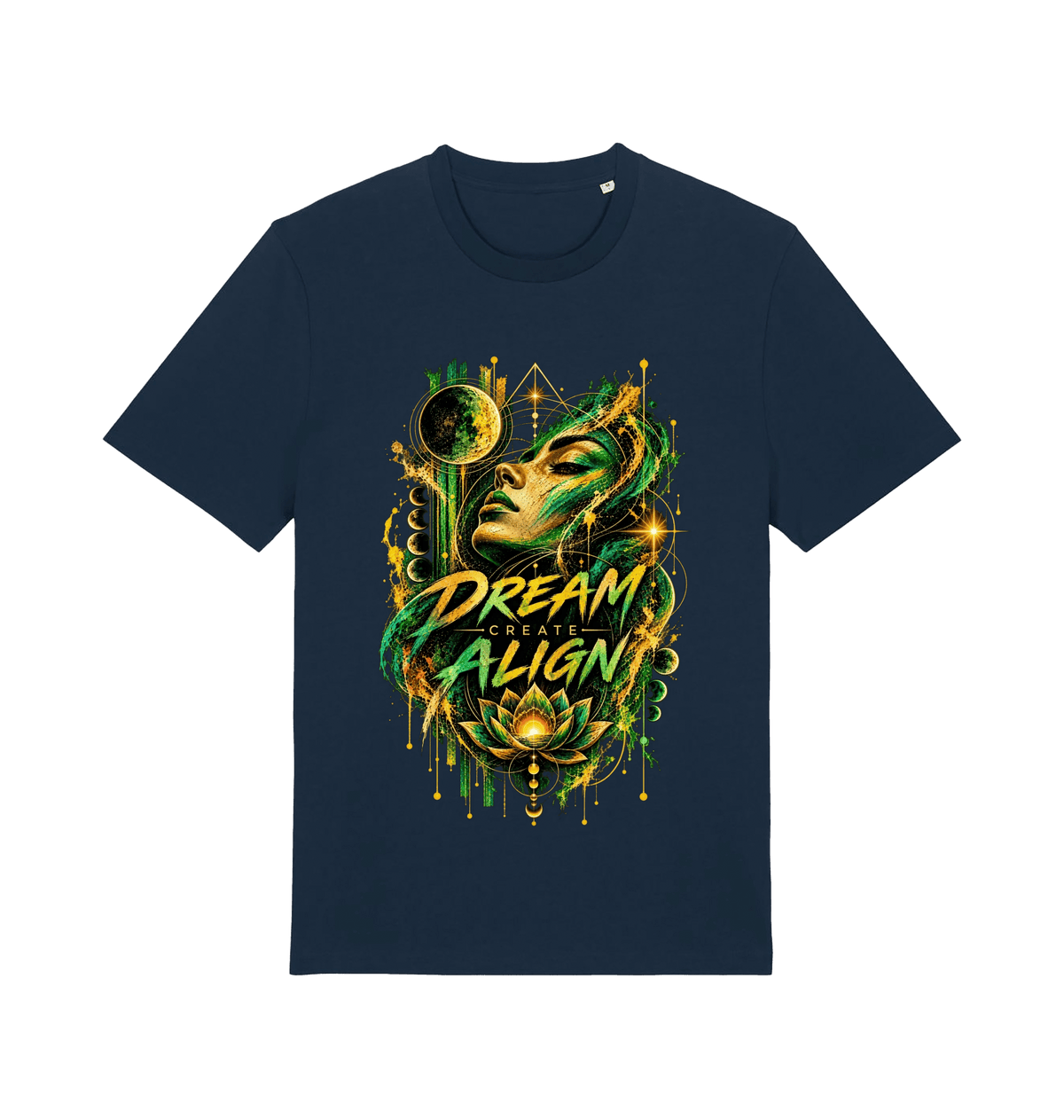 French Navy Printed T-shirt Front
