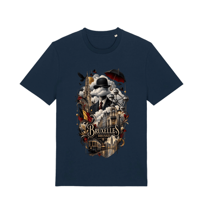 French Navy Printed T-shirt Front
