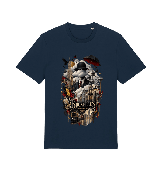 French Navy Printed T-shirt Front