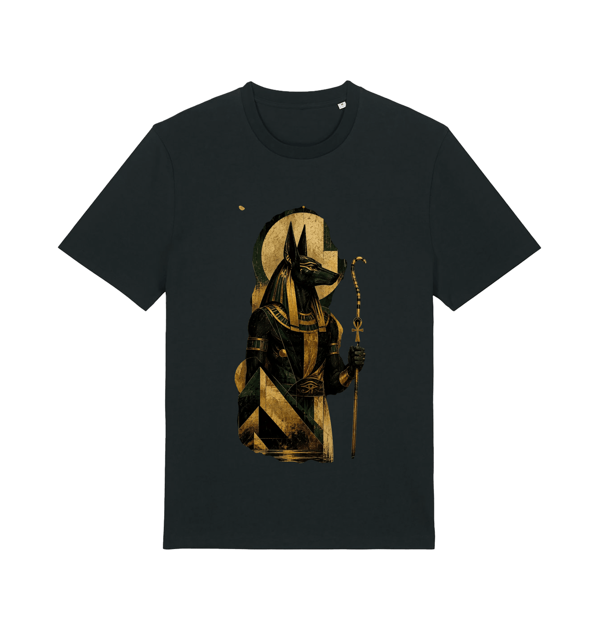 Black Printed T-shirt Front
