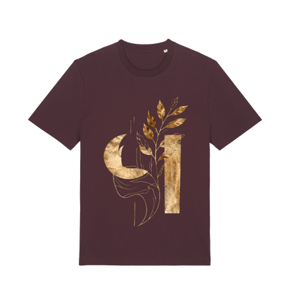 Red Brown Printed T-shirt Front