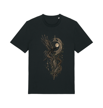 Black Printed T-shirt Front