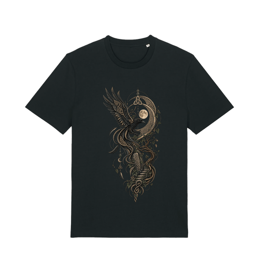 Black Printed T-shirt Front