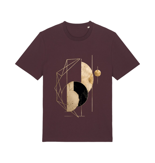Red Brown Printed T-shirt Front