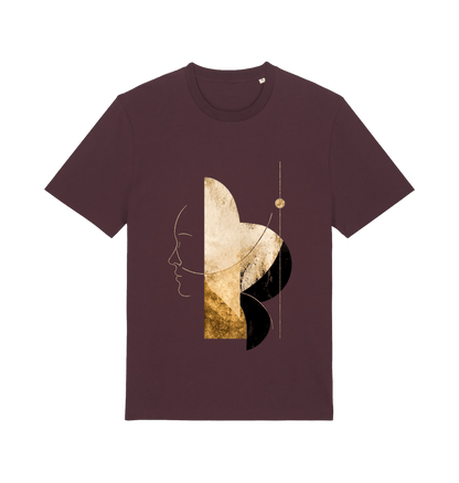 Red Brown Printed T-shirt Front