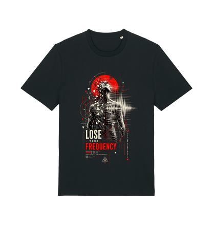 Black Printed T-shirt Front