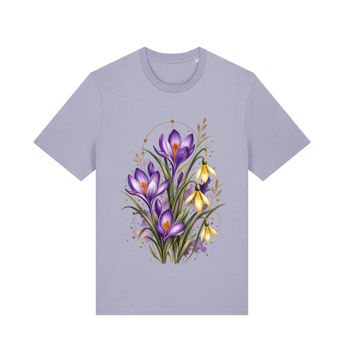 Lavender Printed T-shirt Front