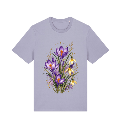 Lavender Printed T-shirt Front