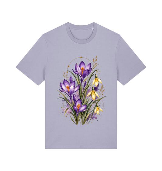Lavender Printed T-shirt Front