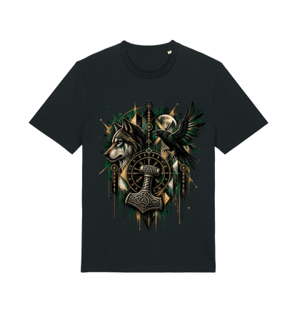 Black Printed T-shirt Front