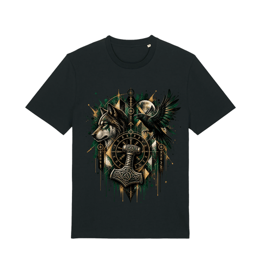 Black Printed T-shirt Front