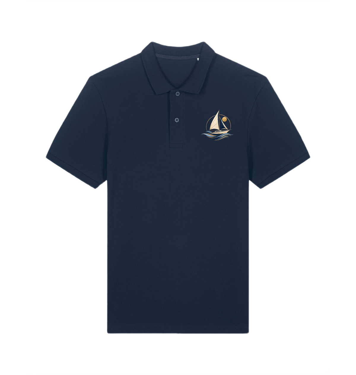 French Navy Polo Shirt Front