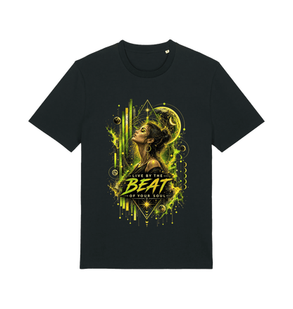 Black Printed T-shirt Front