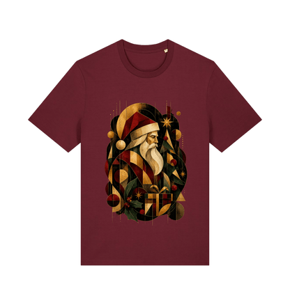 Burgundy Printed T-shirt Front