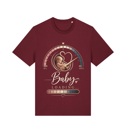 Burgundy Printed T-shirt Front
