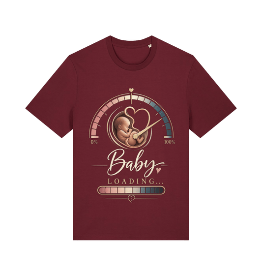 Burgundy Printed T-shirt Front