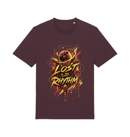 Red Brown Printed T-shirt Front