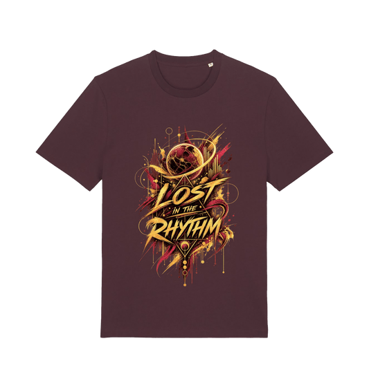 Red Brown Printed T-shirt Front