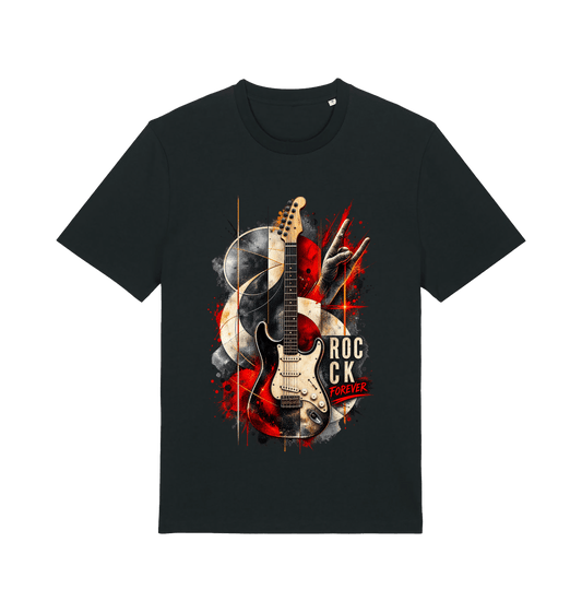 Black Printed T-shirt Front