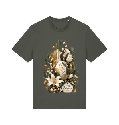 Khaki Printed T-shirt Front