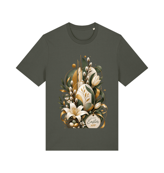 Khaki Printed T-shirt Front