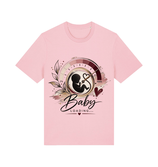 Cotton Pink Printed T-shirt Front