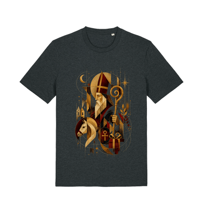 Dark Heather Grey Printed T-shirt Front