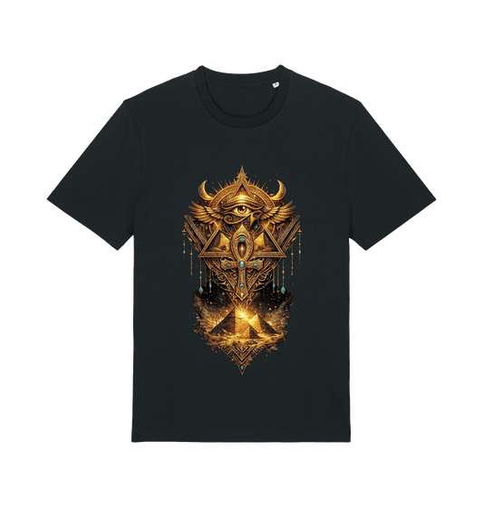 Black Printed T-shirt Front