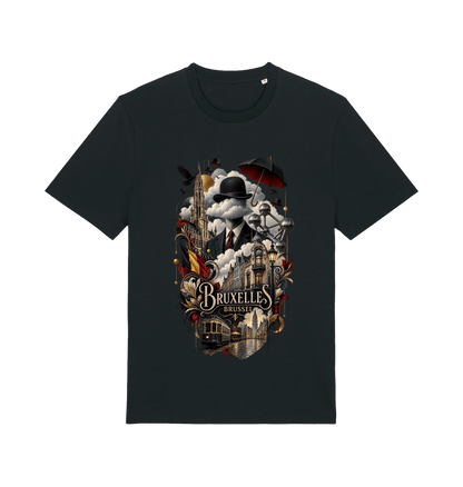 Black Printed T-shirt Front