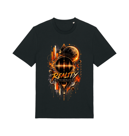 Black Printed T-shirt Front