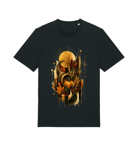 Black Printed T-shirt Front