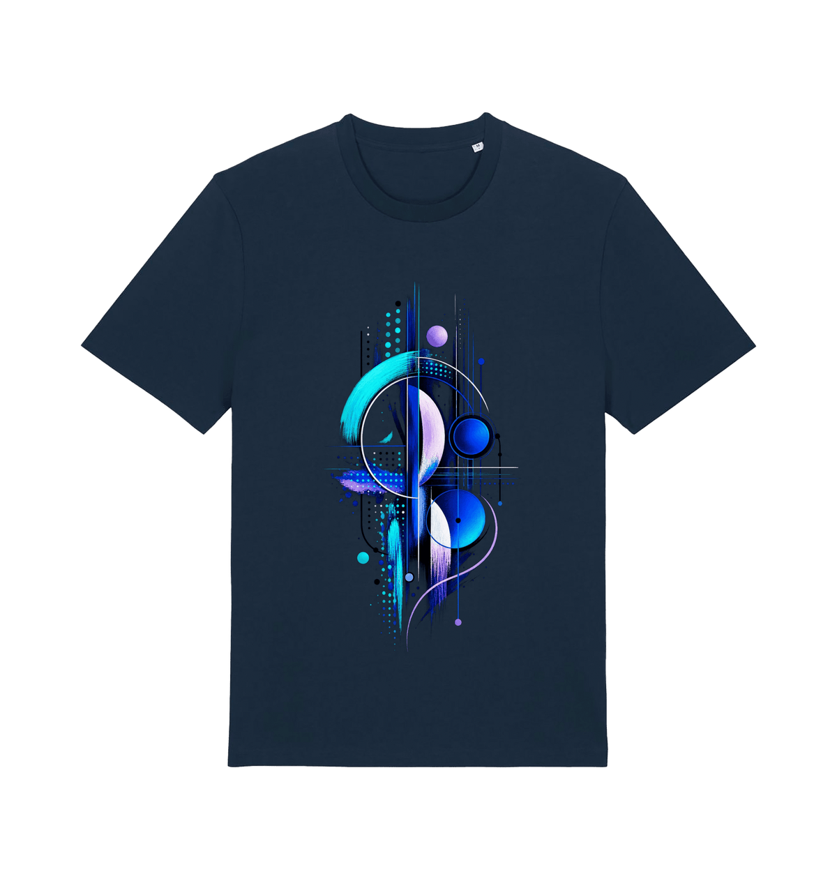French Navy Printed T-shirt Front
