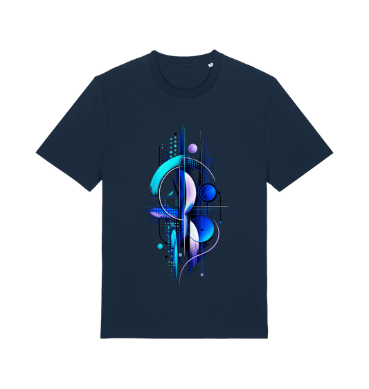 French Navy Printed T-shirt Front