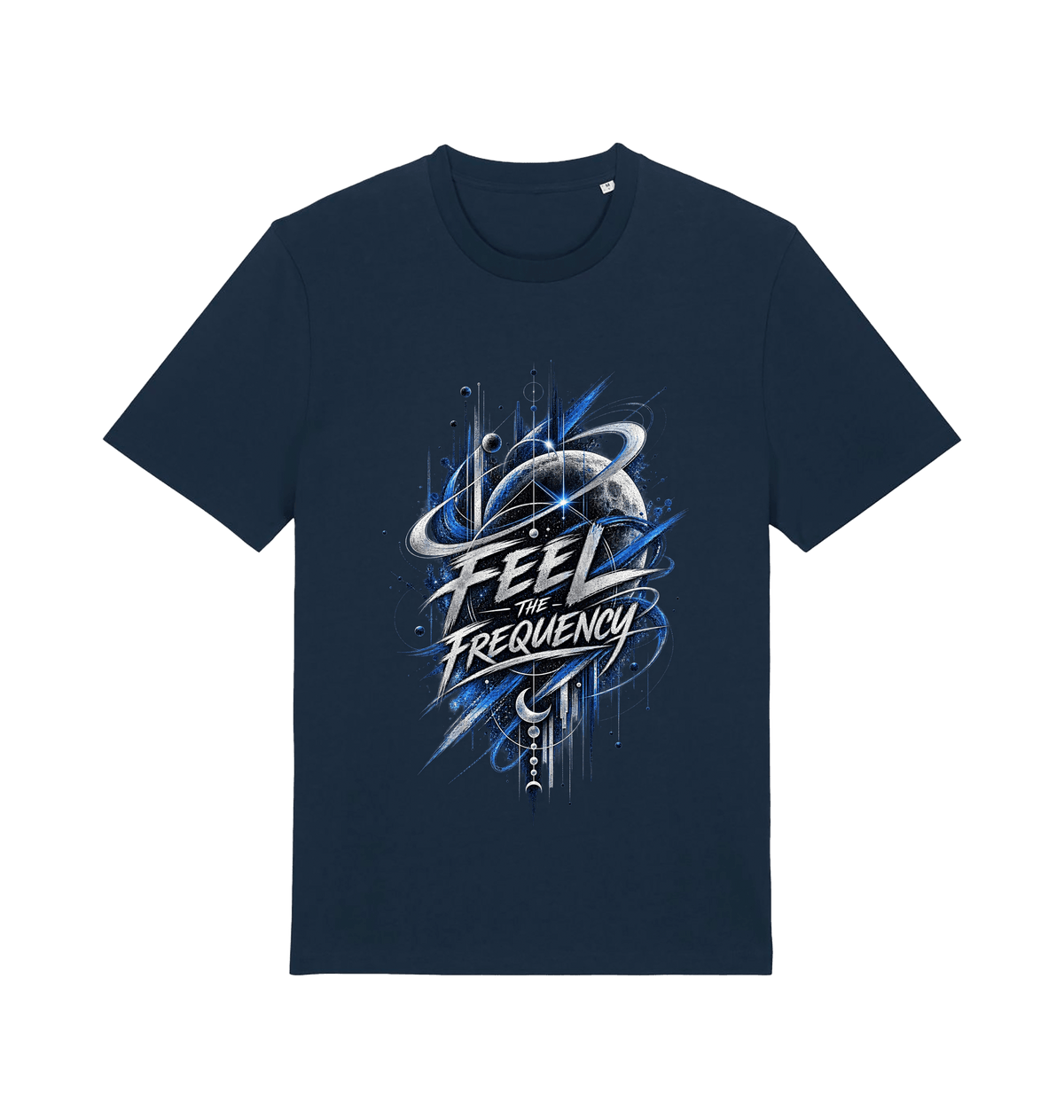 French Navy Printed T-shirt Front
