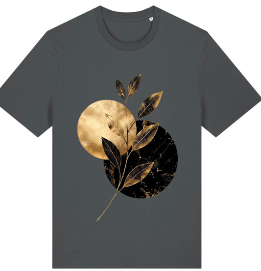 Golden Eclipse | Women's Abstract Graphic T-Shirt