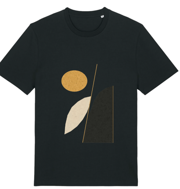 The Golden Orbit | Women's Abstract Graphic T-Shirt