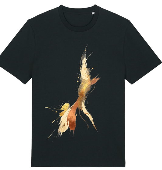 Golden Sweep | Men's Abstract Graphic T-Shirt