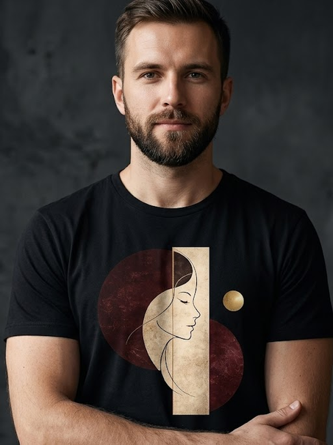 The Golden Profile | Men's Wearable Art