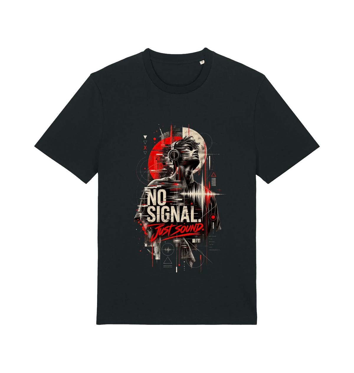 Black Printed T-shirt Front