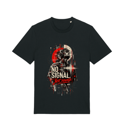 Black Printed T-shirt Front